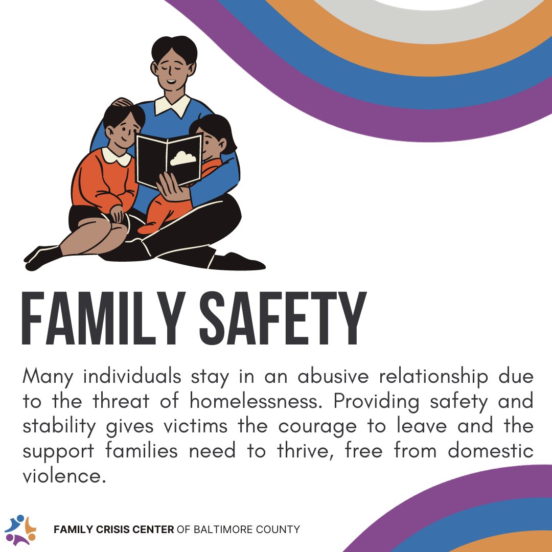 FCCBaltimore's tweet image. 1/🧵Everyone deserves a safe place to stay. Learn more about our housing options at familycrisiscenter.net

#DVAM2023#DomesticViolence #DomesticViolenceAwarenessMonth