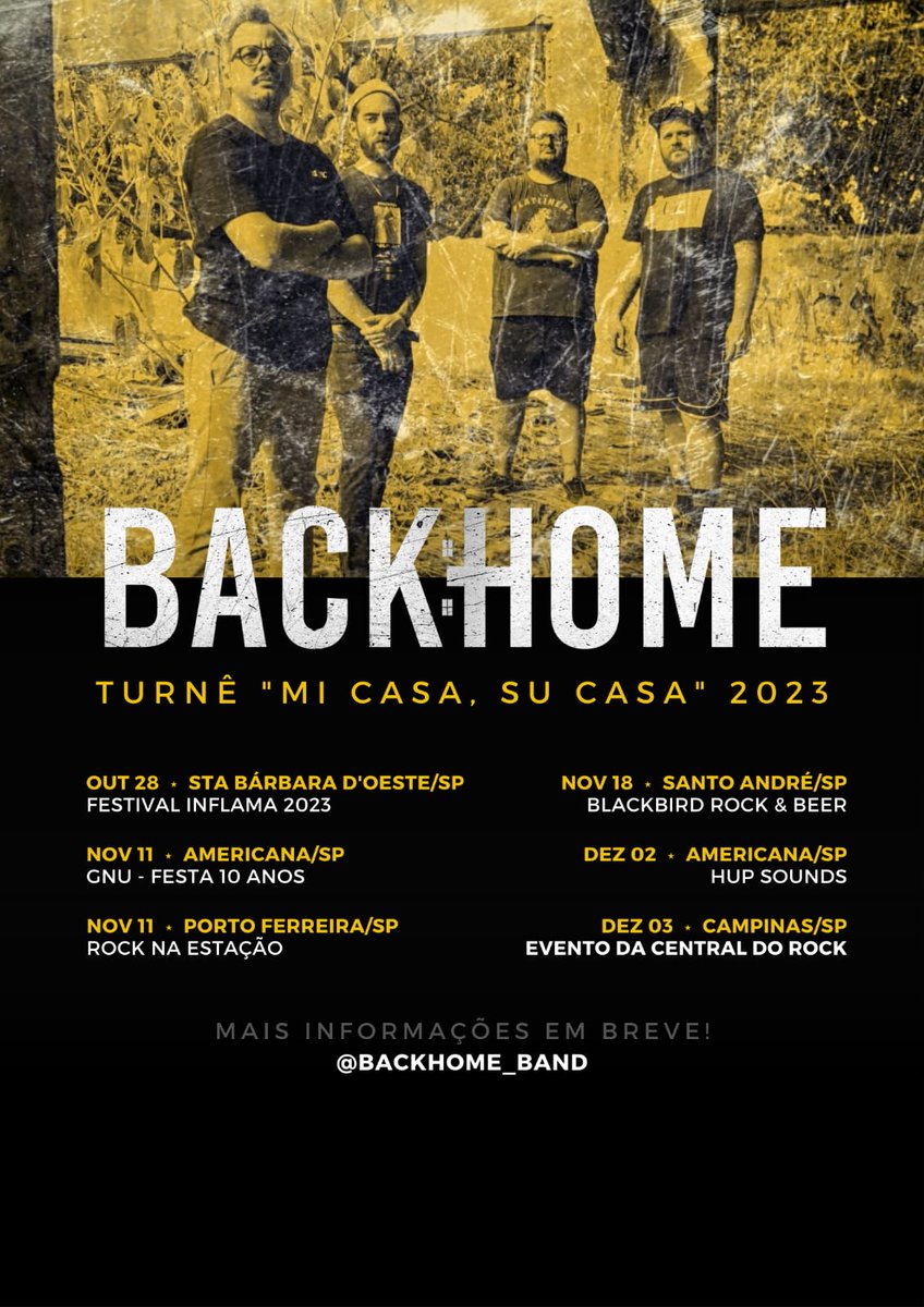 Prontos pra nossa turnê?
Em qual show vc vai colar com a gente?