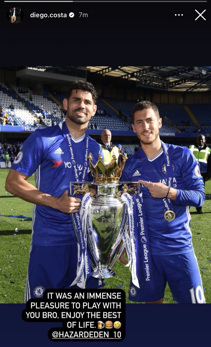 SocialBluesFR's tweet photo. Diego Costa sur Instagram 🤣💙 https://t.co/LpJQpJXE4J