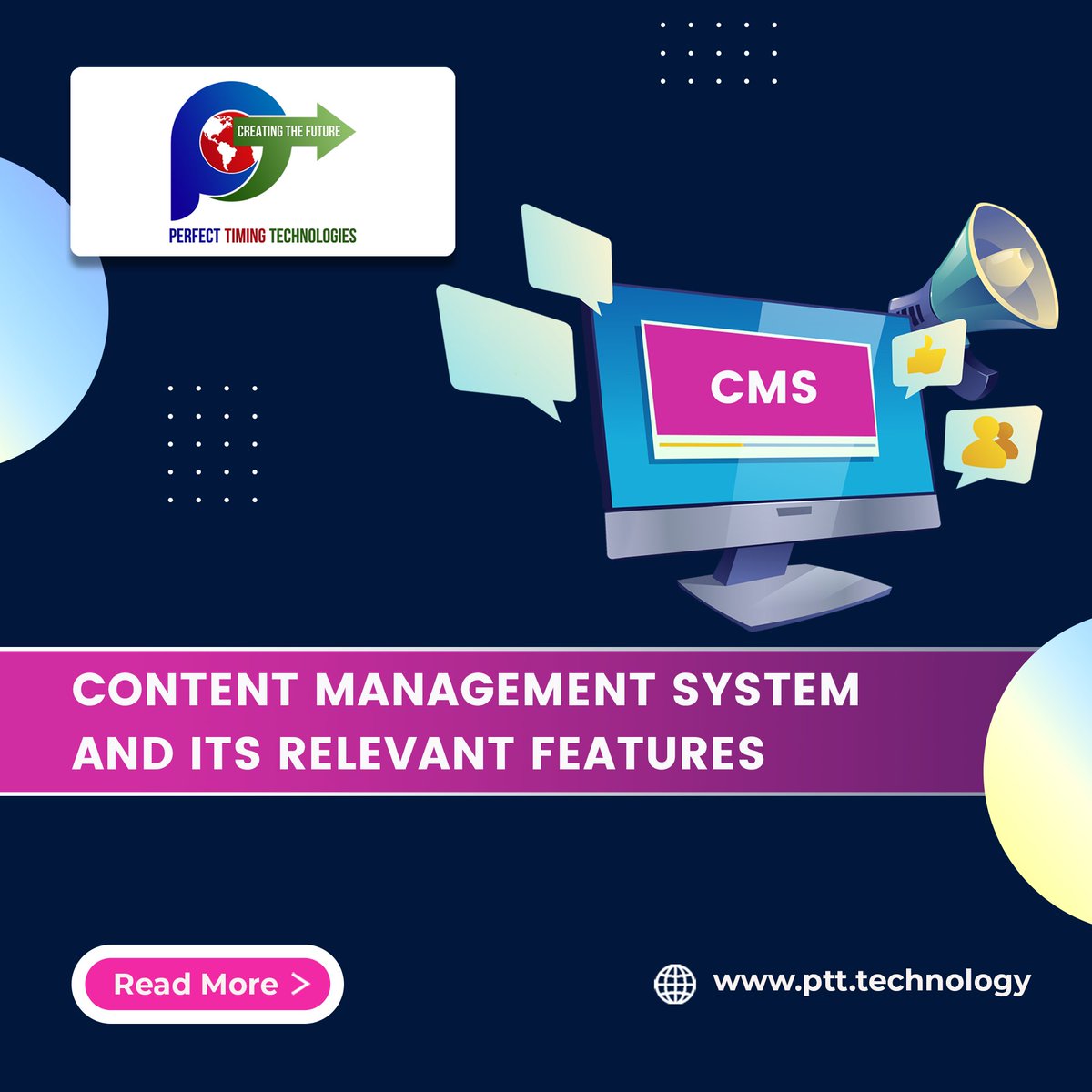 Mastering Content Management Systems: Top Features You Need to Know! 

Discover More: ptt.technology/2023/10/conten…

#PerfectTimingHolding #PerfectTimingTechnologies #CMSFeatures #WebDevelopment #DigitalContent #TechSolutions #ContentStrategy #WebsiteManagement #DigitalInnovation