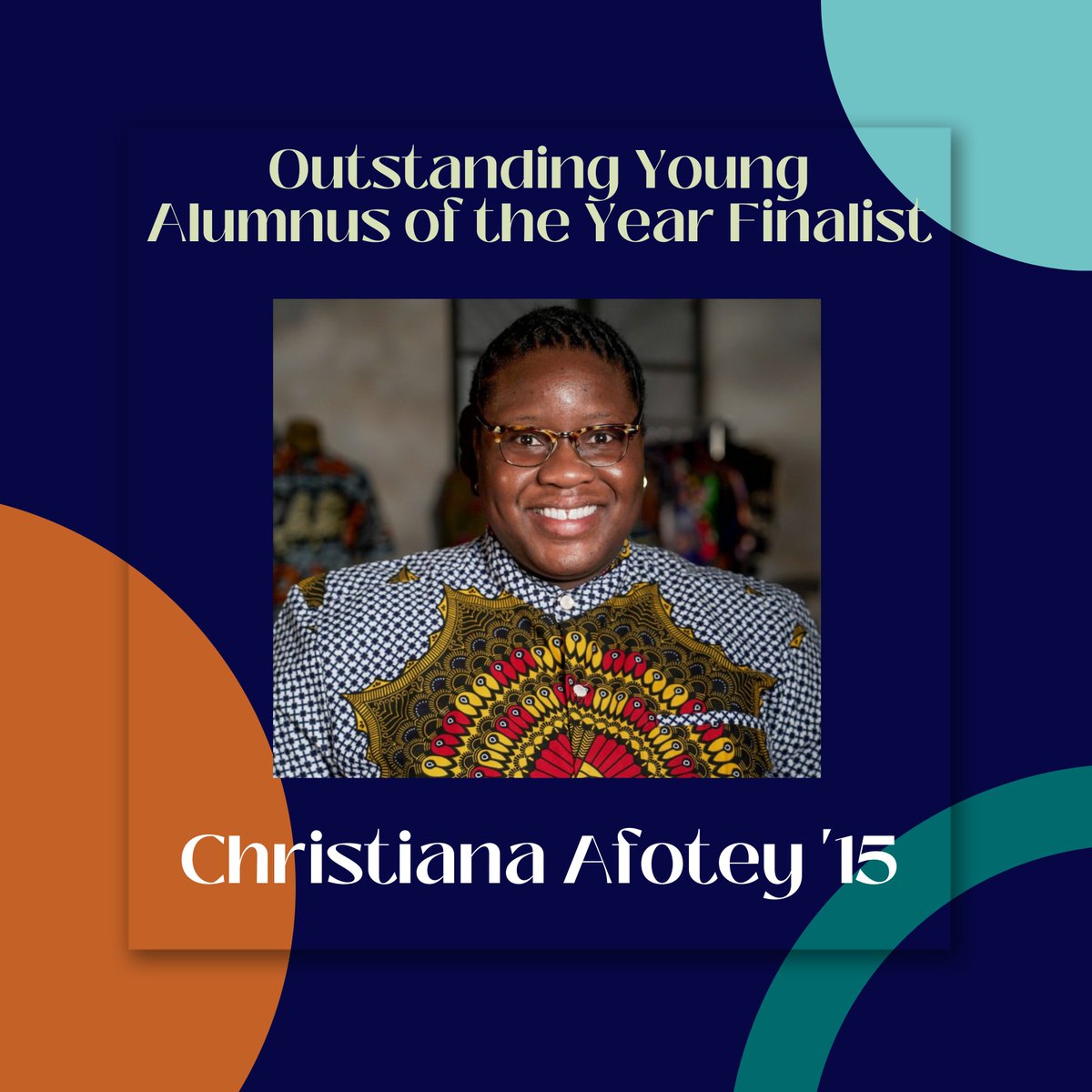 Christiana Afotey graduated in 2015 from Nashville State Community College with an Associate’s in Business Administration. She is the Founder and CEO of Threads by Dreads. Christiana is a visionary sustainable fashion designer.

Find out more on Oct 24th - event.gives/falconawards