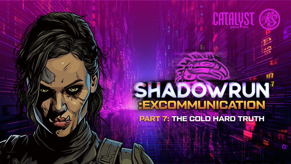 realmsmithtv's tweet photo. Our shadowrunners head out in search of answers but what they find is much more than any of them bargained for in Pt. 7 of #shadowrun Excommunication tomorrow at 8pm ET (5pm PT)!
https://t.co/BxGO2V5Vev
#shadowrunner #catalystgamelabs #ttrpg #tabletoprpg #cyberpunk #criticalrole https://t.co/DVCCXz85Li