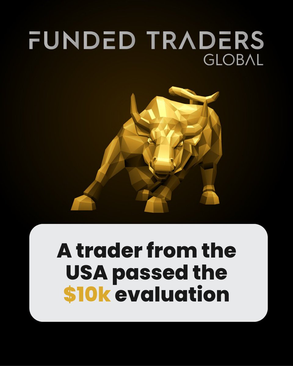 FTGOfficialUS's tweet photo. A trader from the USA has passed the $10k evaluation. They will be given a live account where they will trade with real money.
All FTG traders who receive live accounts are trading with REAL money. If an FTG trader requests to not be named, we respect their decision. #trader #USA https://t.co/klX1zRtRuZ