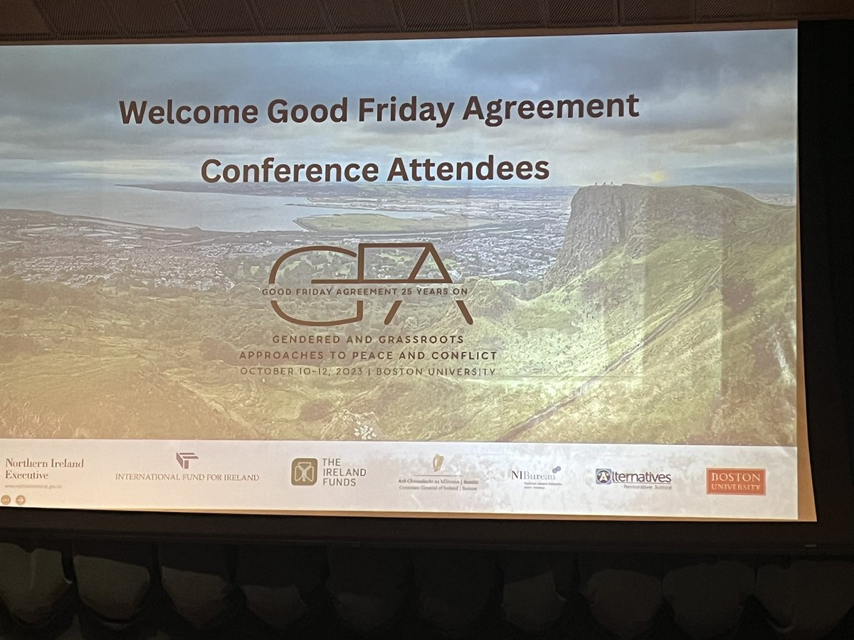 Timlongman's tweet image. For those interested in Northern Ireland, BU is hosting a big conference on the anniversary of the Good Friday Agreement, with 20 activists from NI participating. Today through Thursday 
sites.bu.edu/gfa/