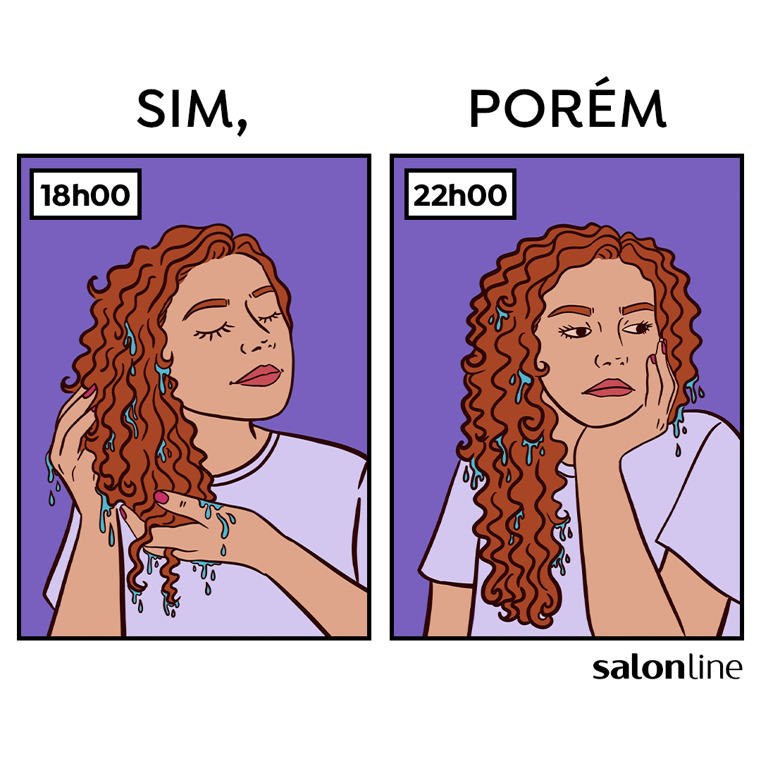 SalonLineBrasil's tweet image. Lavei o cabelo❤️/ Esperar secar 💔