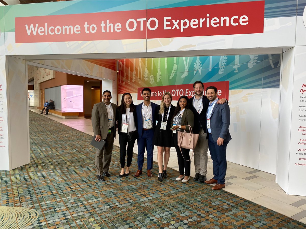 We had a great time at the annual @AAOHNS #OtoMTG23 in Nashville last weekend 🎤🎸. With support from the dept, all PGY5 & PGY2 residents attended! Congrats to our attendings & med students that had oral presentations & posters. 👏👏 #otolaryngology #residency #conference