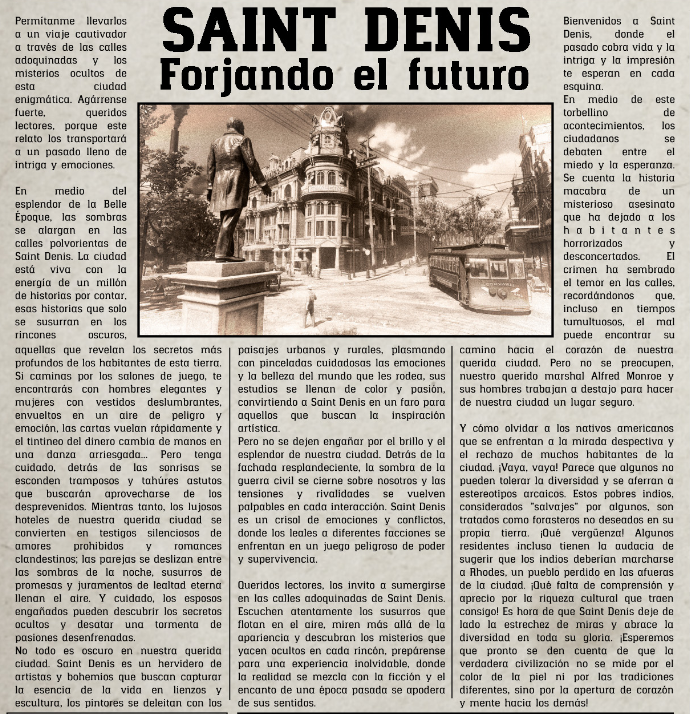 Saint Denis 1870

#ladiligenciarp #rockstar #rockstargames #rol #roleplay #rolplayer #rolplayerespañol #redM