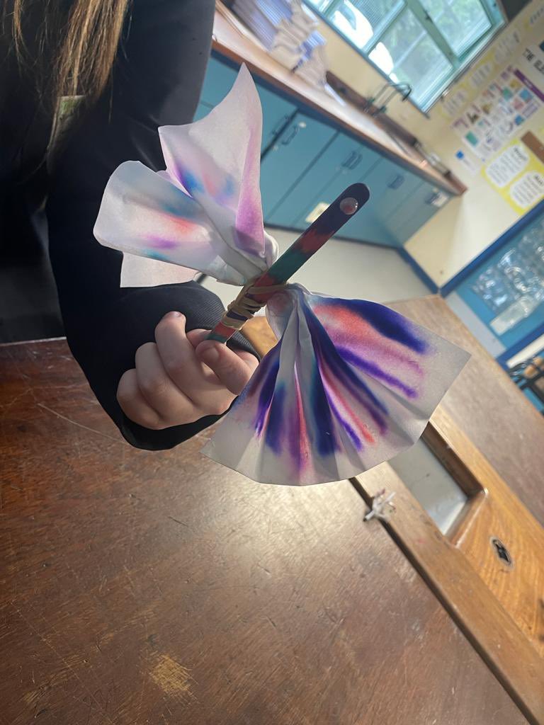 ScienceMalone's tweet image. Great fun making Chromatography butterflies in science club @MaloneCollege