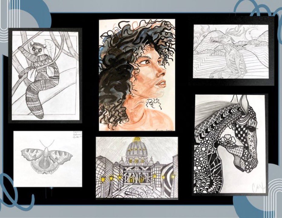oberlinmiddle's tweet photo. Can’t wait to see our #trailblazerss artwork next week at the @ncstatefair We are so proud of this creative work and grateful to @oberlinmsart for allowing this to be possible. #wakecountyarts @OberlinPta https://t.co/ng2vZMusG7