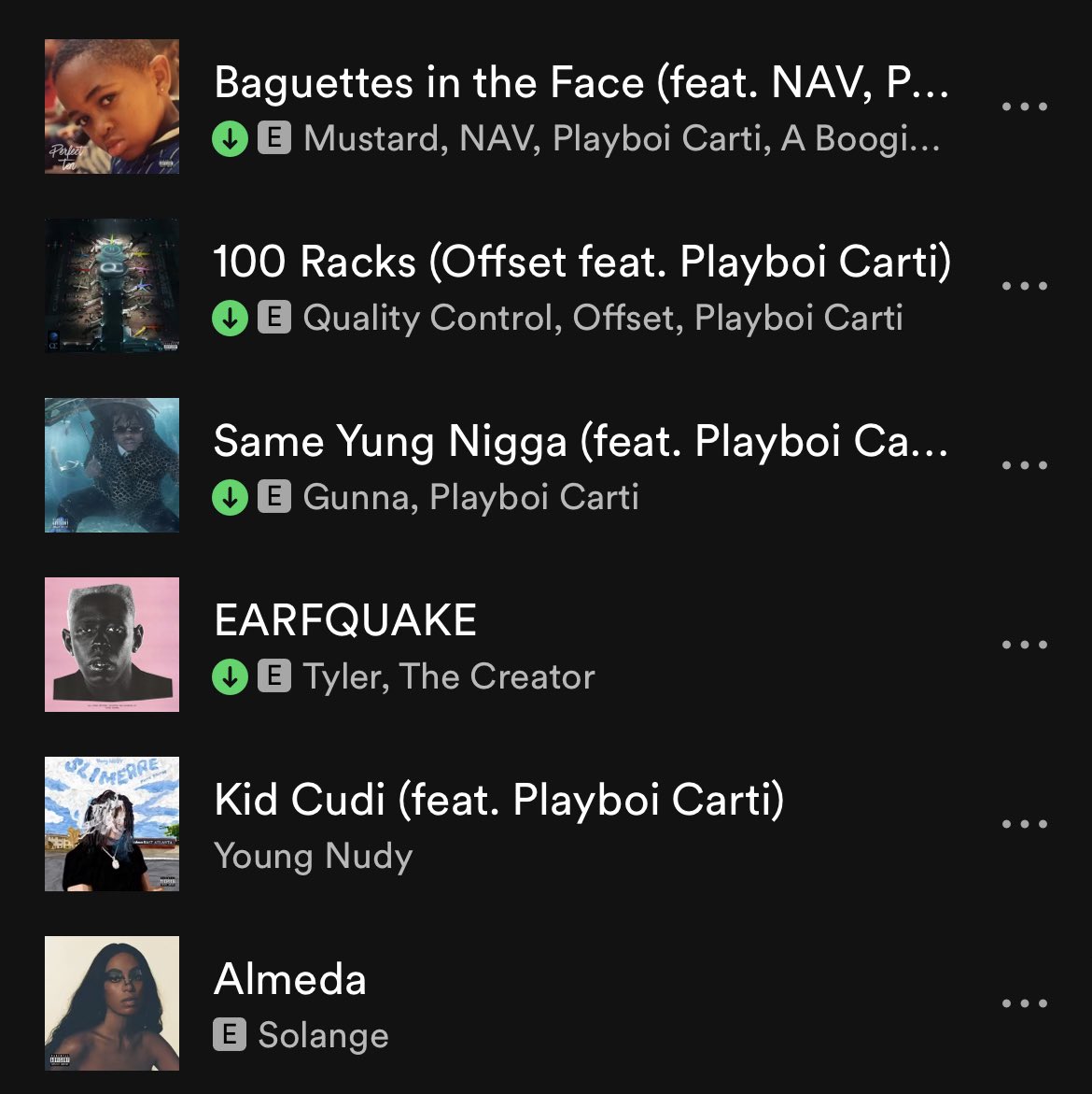tlop444's tweet photo. you just had to be there for the 2019
carti feature run https://t.co/A5yKPpCbcb