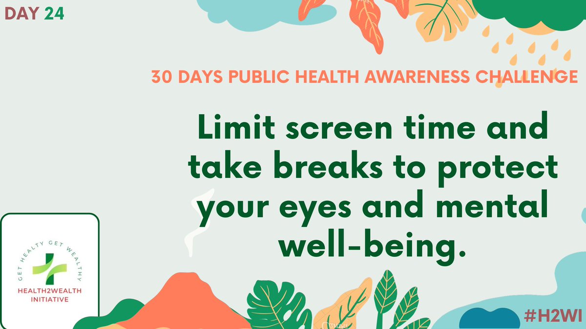 Protect your eyes limit screen time

#health2wealth #health