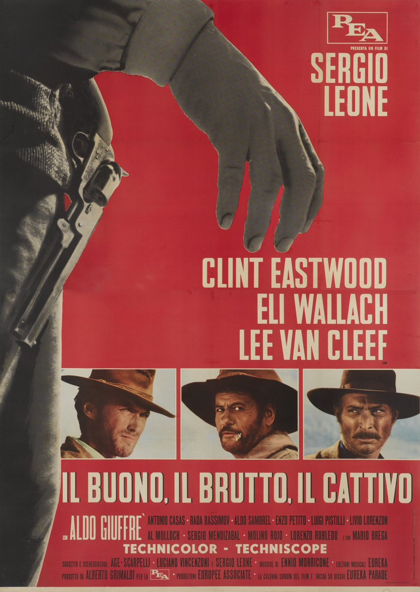 enriquelavigne's tweet photo. Con respecto al ÍtaloWestern la lista de fundacionales, fundamentales y rarezas da para un centenar de los casi 600 Eurowesterns…ahí va mi lista . 
1. TRILOGÍA DEL 💵 de Sergio Leone, te pongas como te pongas esto es incontestable. No fueron los primeros pero marcaron el camino https://t.co/5XrzKKungJ