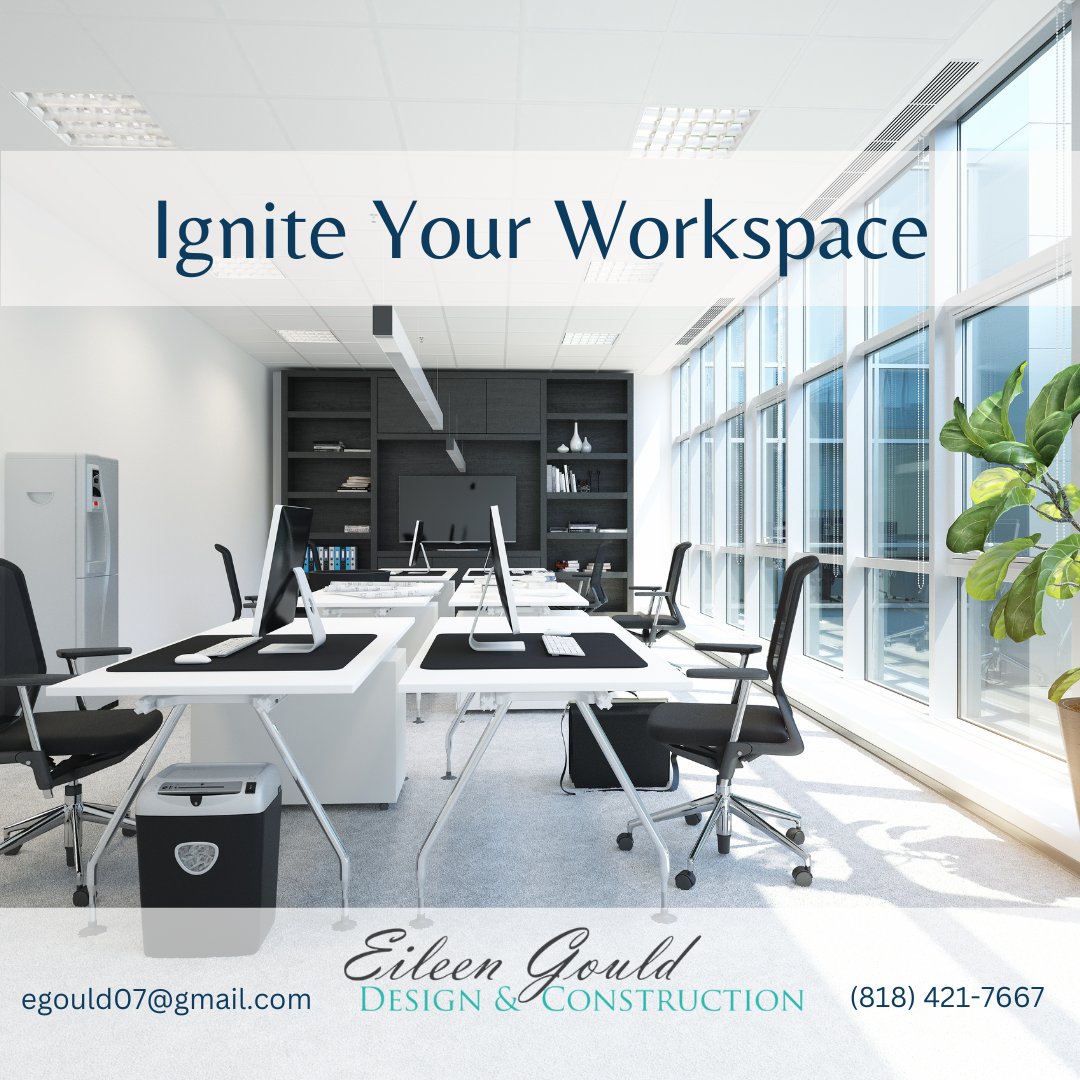 Your employees deserve a workplace that inspires them to do their best work. Let Eileen Gould Design & Construction help you create a space that's both functional and beautiful.
#EileenGouldDesignAndConstruction #workspace #workplace #design #officeinspo #architecture #homeoffice
