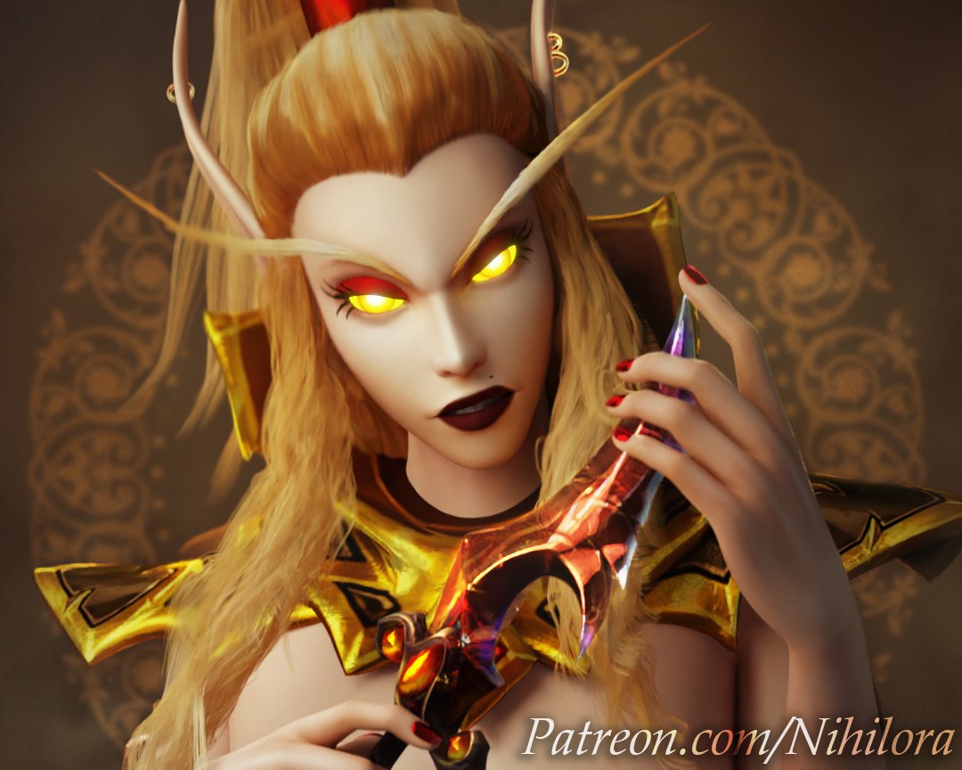 nihilora's tweet photo. Hello #PortfolioDay 🎨

I'm Nihilora and I make World of Warcraft 3D illustrations! My OCs are my never-ending source of inspiration 💜

✨ I might be slightly obsessed with the Void&amp;Light duo in the third pic of this post ✨ https://t.co/UsR3lq9BCu