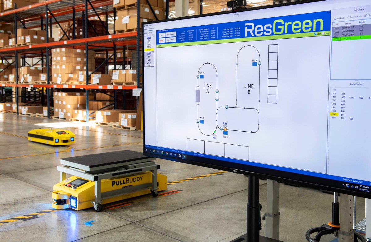 ResGreen recently added Intellistore USA to our growing network of distributors to increase sales of our #AGVS and #AMRs. Intellistore provides high-tech Automated Storage and Retrieval Systems (ASRS) that can be easily integrated with our BotWay software.