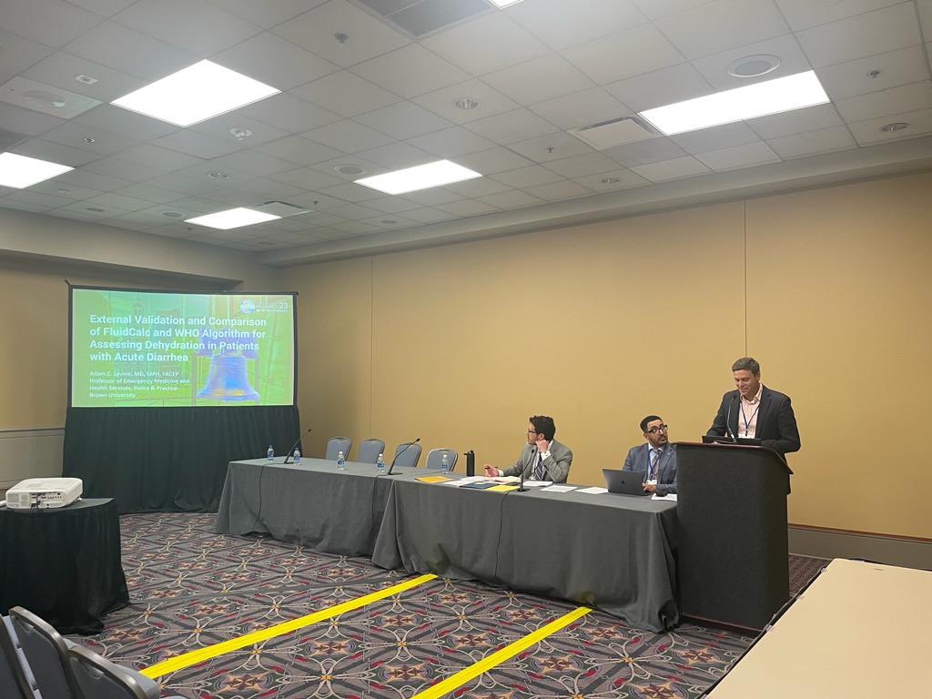 Few pictures from our faculty and fellows, Drs. Alicia Genisca, Agatha Offorjebe, Oriane Longerstaey and Adam Levine, presenting at #ACEP23 👏👏 @LLBrownMD @Brown_Emergency #brown #globalhealth @DrGenisca @adamcarllevine @ACEP_IEM @ACEPNow