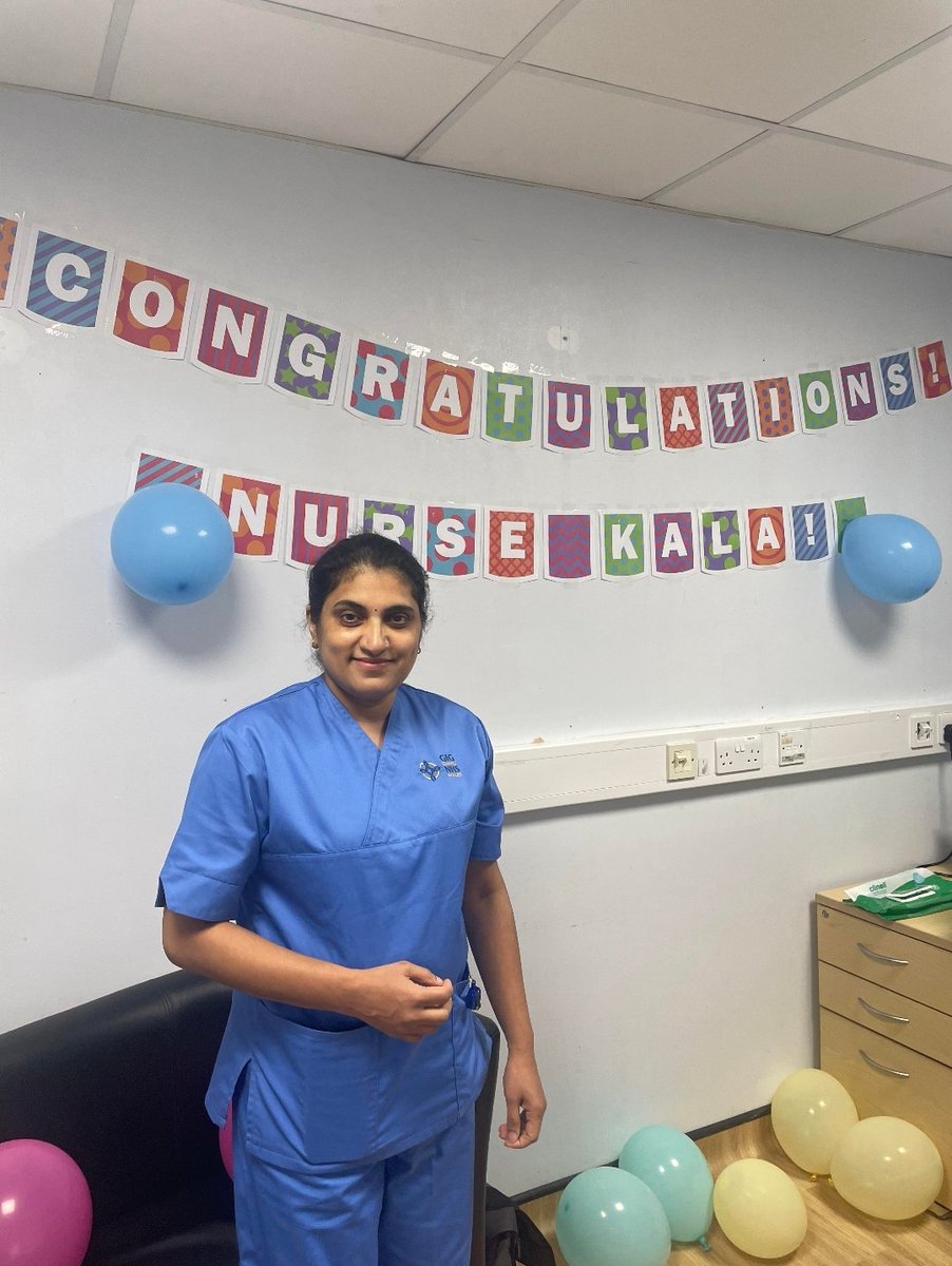 Congratulations to Kala, who has started in her Blues this week. 💙
Kala has been a health carer on Tryfan ward for over 8 years, and this week, she has begun her next chapter as a Registered nurse on the ward. We are so lucky to have you!