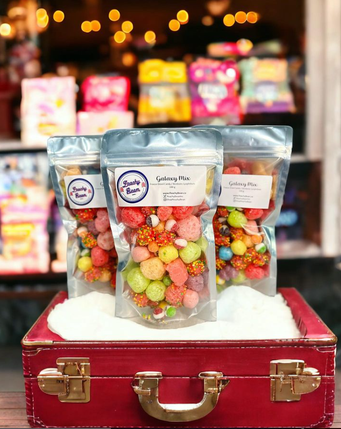 Have you tried our new Galaxy Candy Mix yet?

This new freeze-dried candy mix contains our Jolly Beans, Sour Beans, Star Beans and Cluster Beans.

That’s a whole lotta ‘saweeeeet Beans ;)

Currently available <a href="/k/">k</a>.boodle in the <a href="/quintemall/">Quinte Mall</a>

Coming November 1st to @cataraquicentre !