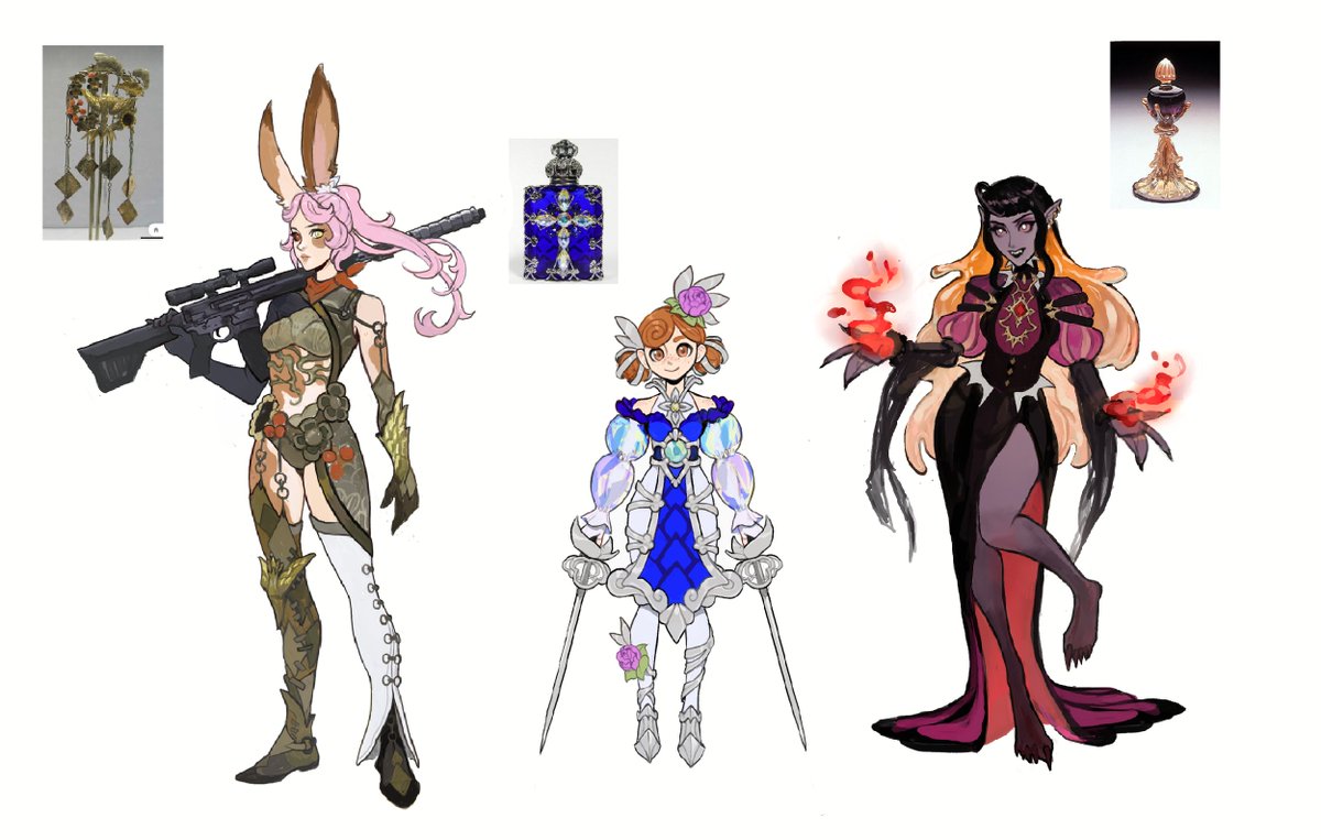 belphelion's tweet image. hi #PortfolioDay 🥐 i'm Bel, a french aspiring character concept artist, i love drawing fan art of games i love and i am also building my portfolio targeting the video games industry so any help or advices from fellow artists in this industry is welcome ~