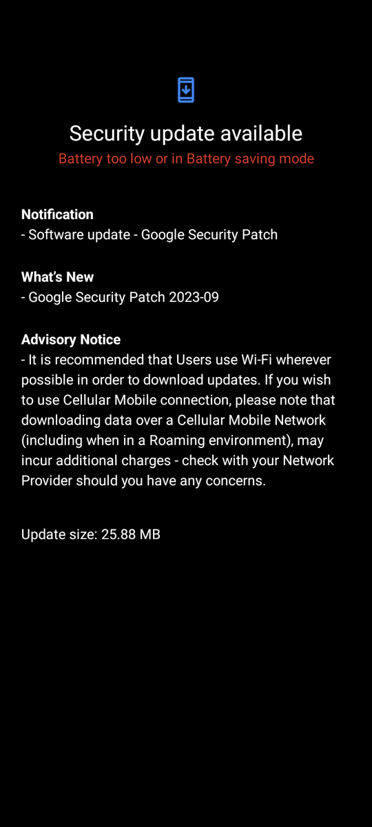 NokiaTracker_'s tweet photo. New update !
Nokia 2.4
SP only : 1 September 2023
Size : 25,88 MB
Build number : 00WW_3_470_SP06
Android version : 12
Phone model : TA-1270
Region : France
Received 10 October 2023

@Nokiapoweruser @NokiamobBlog https://t.co/cHIpwNXzyv