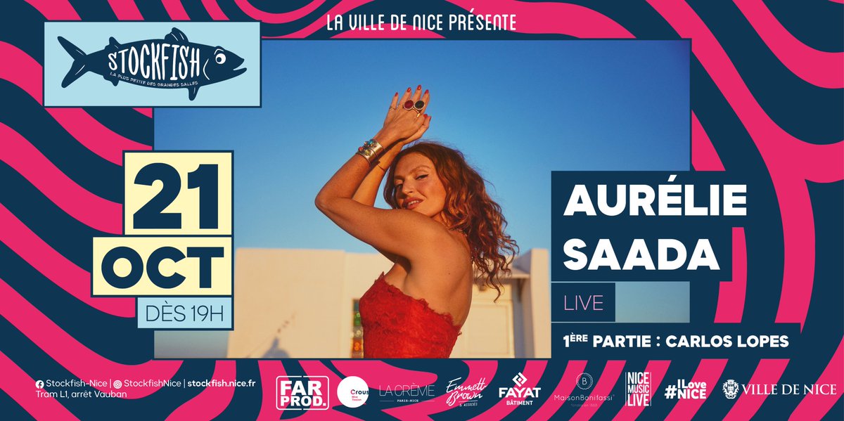 PatriciaRobinBe's tweet photo. Aurélie Saada sera en concert le 21 octobre 2023 à Nice... 🎶🎤 https://t.co/CNkwJCbKSf