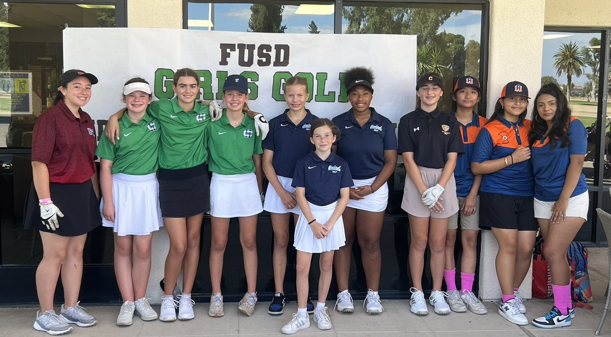 FUSD Middle School Girl Golf Inaugural Individual Championships!! Congratulations to all of those who are playing today!