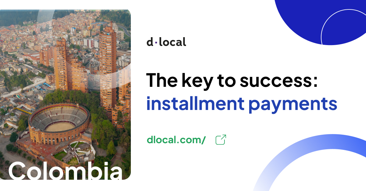 dLocalPayments's tweet photo. In #Colombia, #installmentpayments reign supreme, with a whopping 70% online. 
Learn why #alternativepaymentmethods are essential for your #eCommerce and how to offer them in Colombia and other #emergingmarkets. 

https://t.co/kdenNkwndg https://t.co/zzIaus1cwf