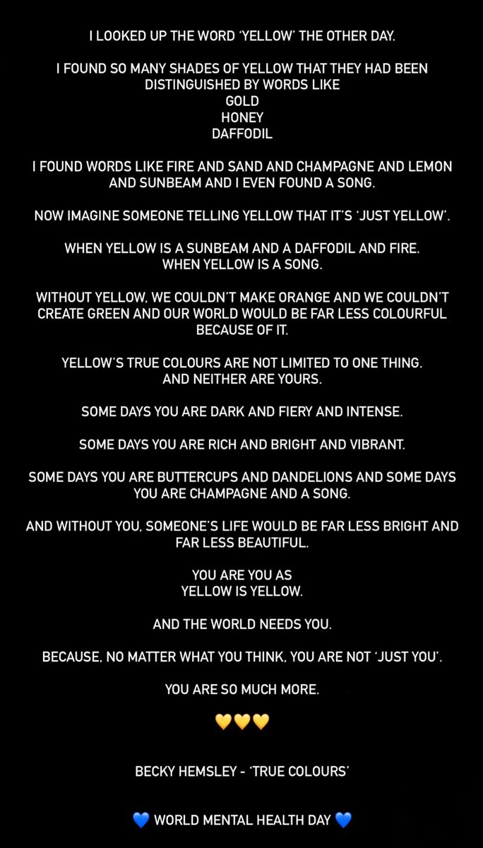 #WorldMentalHealthDay 💙