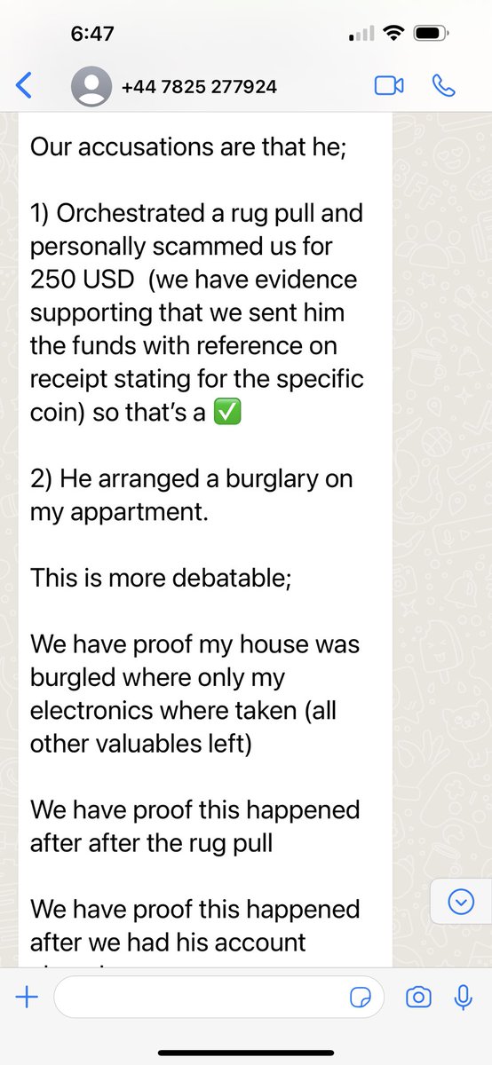 The scammer Russell Thamer fabricated a complex story about how ⁦@CryptoApprenti1⁩ not only defrauded him, but also hired thugs to break into his home. More details on scamclarification.com.