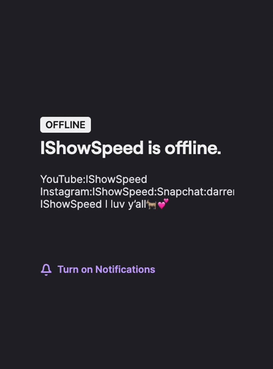 IShowSpeed has been unbanned on Twitch 