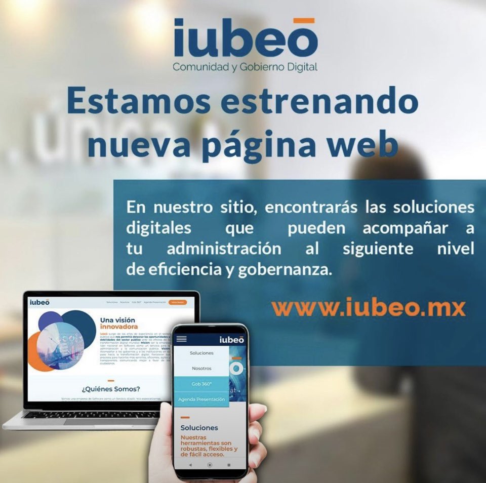 iubeomx's tweet photo. #FelizMartes En #iubeō #TransformaciónDigital nos hemos esforzado por dotar a los gobiernos, de herramientas digitales para que puedan ofrecer una atención de primera calidad
 
Visita nuestra página https://t.co/2KoN7CszqI 
#Govtech #HerramientasDigitales #SolucionesDigitales https://t.co/3N9DFAOGEI