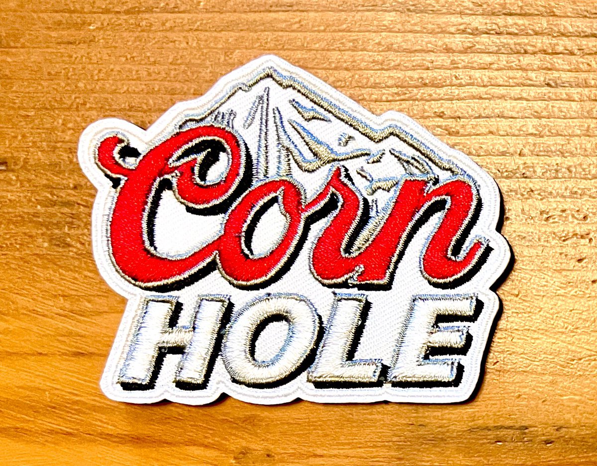 CornholePatches's tweet photo. Look no further - this classic patch is now available &amp; in stock! Get one for your bag today! Size: 2.5” x 3.0” 

https://t.co/j40pMH32y6

#cornhole #cornholepatches #cornholepatchdude https://t.co/Jg5SYJIKY4