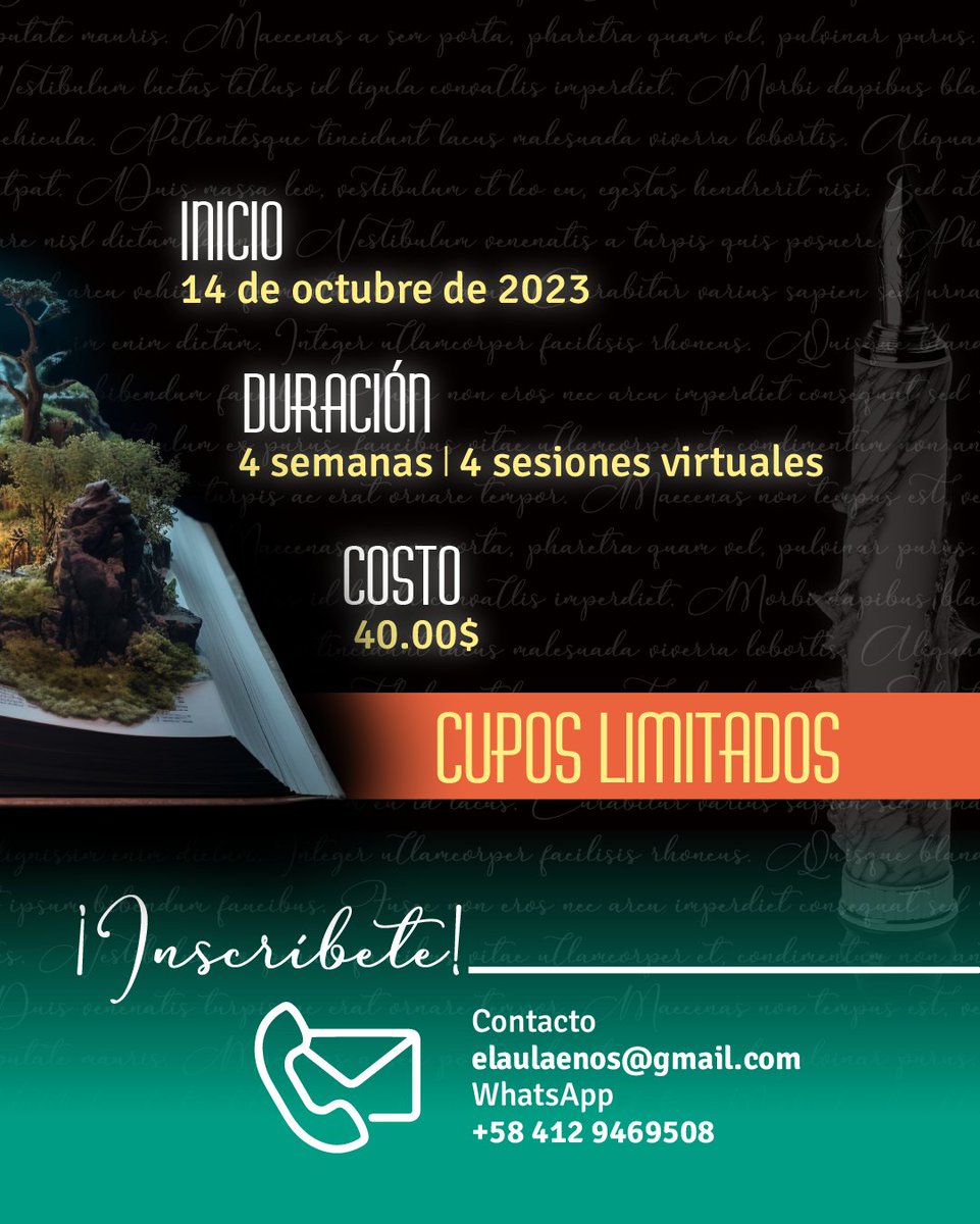 ¿Qué esperas para vivir la experiencia al lado de uno de los narradores más experimentados de la literatura venezolana?

¡Inscríbete!

elaulaenos.com/courses/introd…