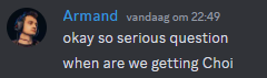 bro, even <a href="/ArmandLuque/">Armand</a> is against me in my new team, imma get haunted forever...