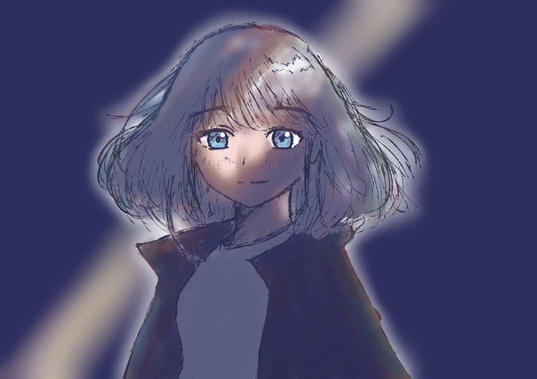 jakkc728's tweet photo. Decided to doodle today and mess around with lighting... Made it into profile picture.
Yepp... 

#doodle #digitalart #TwitchStreamers #Vtuber https://t.co/dlOflQwT6F