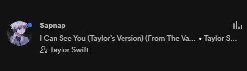 I Can See You (Taylor’s Version) (From The Vault) • Taylor Swift

10:15 pm (EST)
