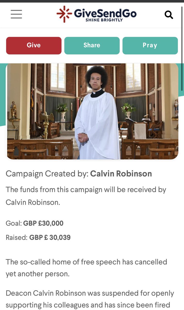 Fr Calvin Robinson ©️®️ tweet media