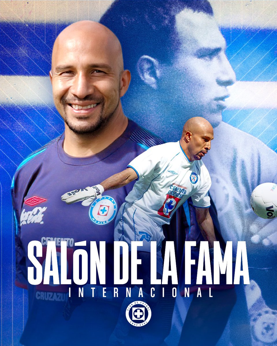 CruzAzul's tweet photo. Oscar Pérez fue investido esta noche al Salón de la Fama del Futbol Internacional. 

¡Felicidades, Leyenda! 💙

#AzulDePorVida https://t.co/rN9NprplDD