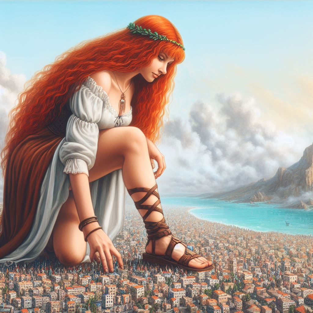 red_neptune's tweet photo. Despite all the censorship, I found a set of prompts that did allow me to mostly consistently generate giantess stuff via Bing's DALL-E 3, but now I think they caught onto me because now those same prompts aren't working anymore... 🙄 https://t.co/mqn3UBWS2x