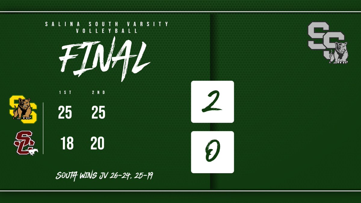 SouthCougars's tweet photo. Senior night Sweep for @salina_southvb! https://t.co/N0qlgUZF7T