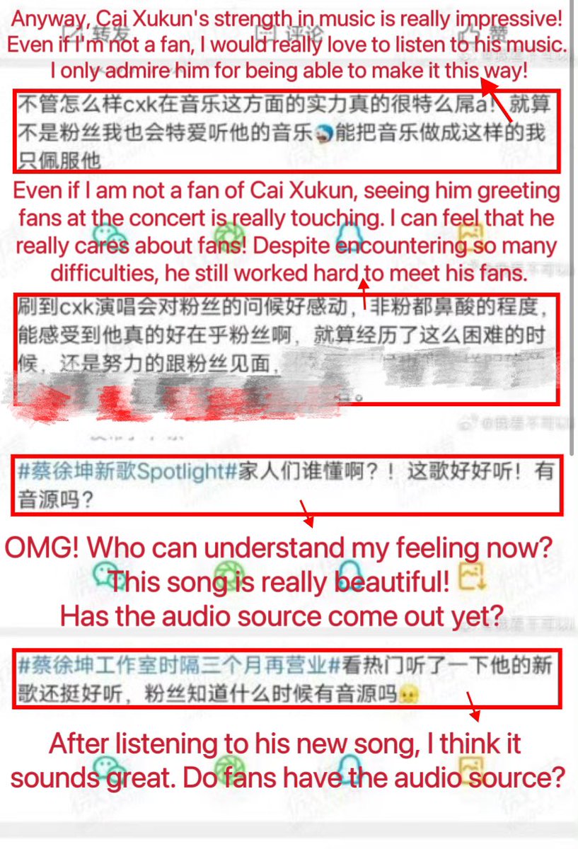 qcixuk's tweet photo. The new song "Spotlight" not only received great praise from fans, but also gained the love and appreciation of many non-fans and music producers. Everyone searched for audio sources in the comment section!

 #CaiXukun #KUN 
#KUN2023WorldTour 
@CXK_official https://t.co/K0G9Qf0oWu