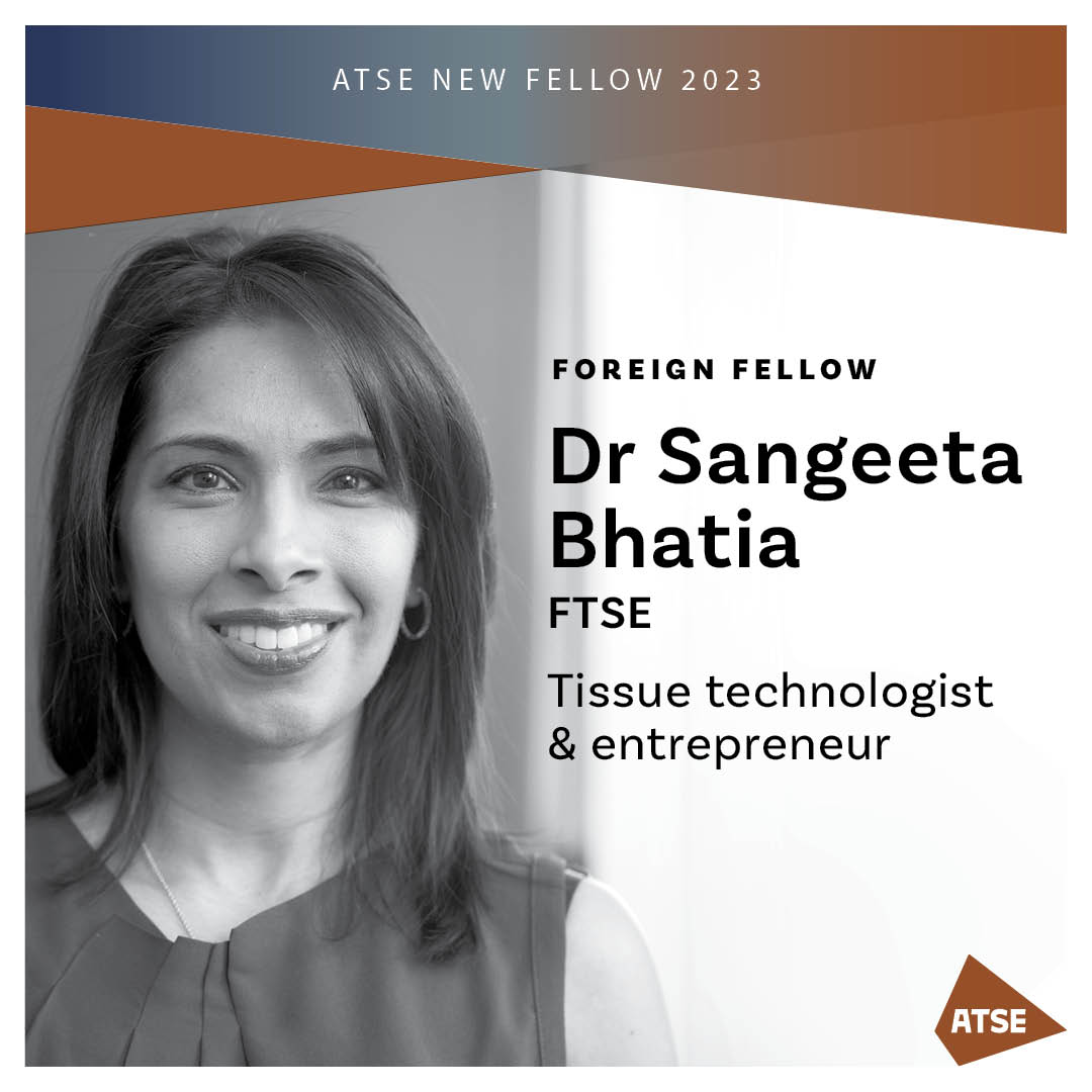 We are thrilled to welcome @MIT @KI_Nanomedicine Director Dr @snbhatia FTSE as one of our new #ATSEFellows! 🤩 Sangeeta's work is small in scale, but big in impact! She develops and deploys nanotechnologies for medical innovation. 🔬 🔗 Read more: atse.org.au/our-fellows/20…