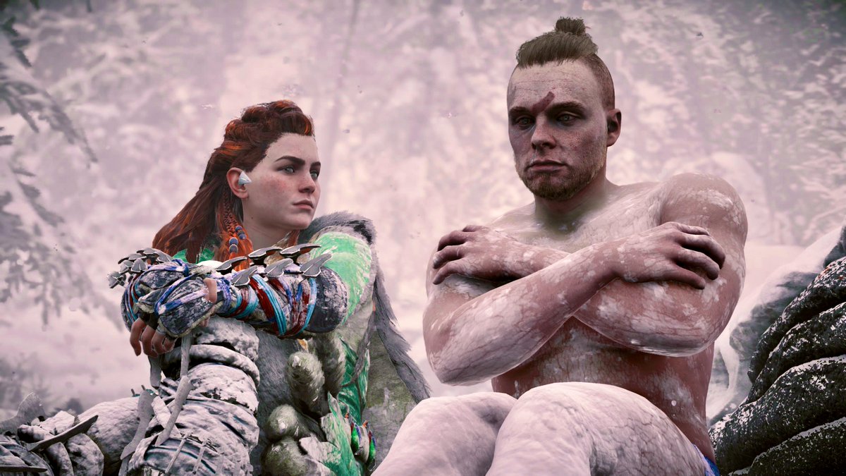 HorizonJade79's tweet photo. #Aloy: Are you cold?
#Inatut: ๐ถ
#HorizonFrozenWilds https://t.co/oFsI2GVyej