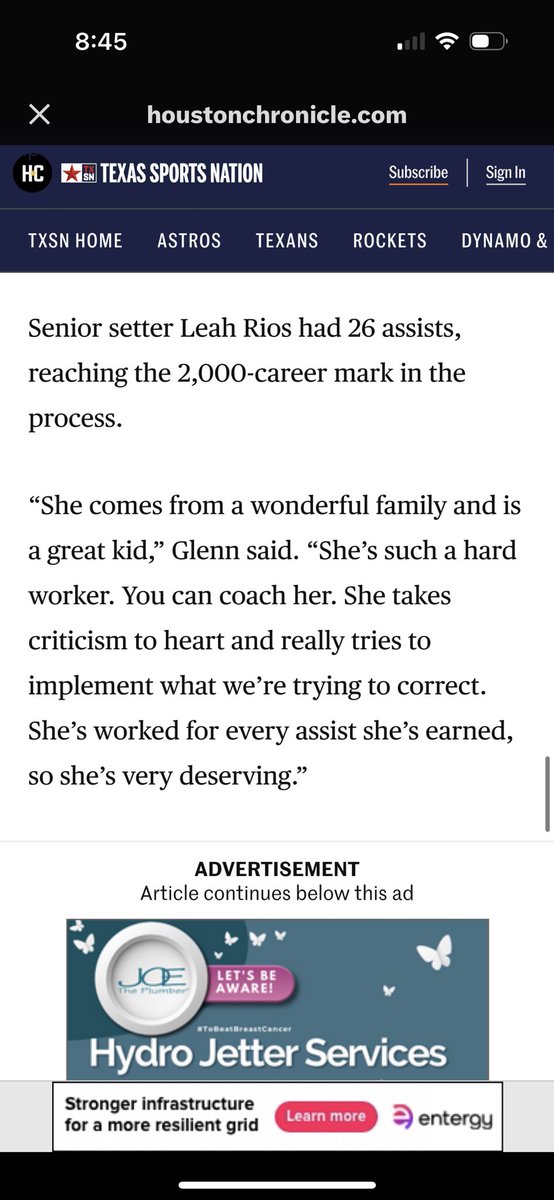 Thank you <a href="/HoustonChronHS/">Houston Chronicle High School Sports</a> for the mention. Definitely a great team WIN! ❤️