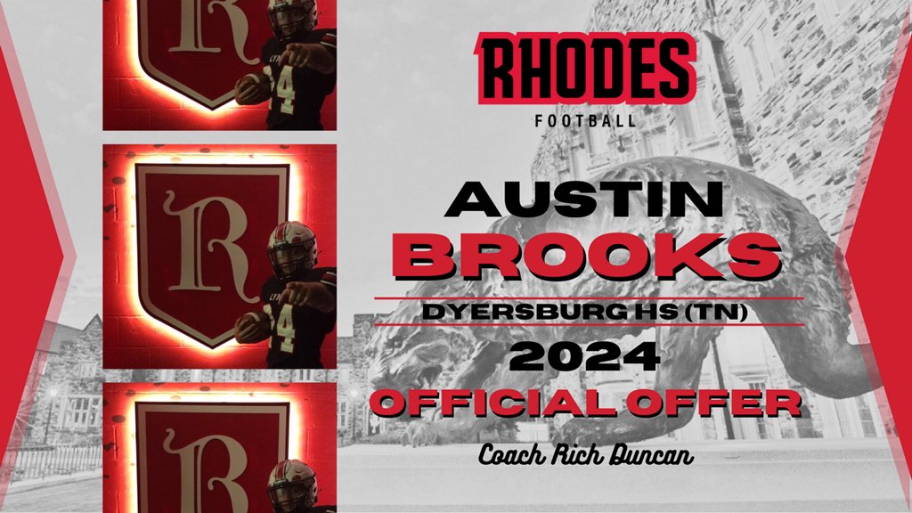 After a great conversation with <a href="/coachrichduncan/">Rich Duncan</a> , I am blessed to receive an offer from <a href="/RhodesFootball/">Rhodes Football</a>.