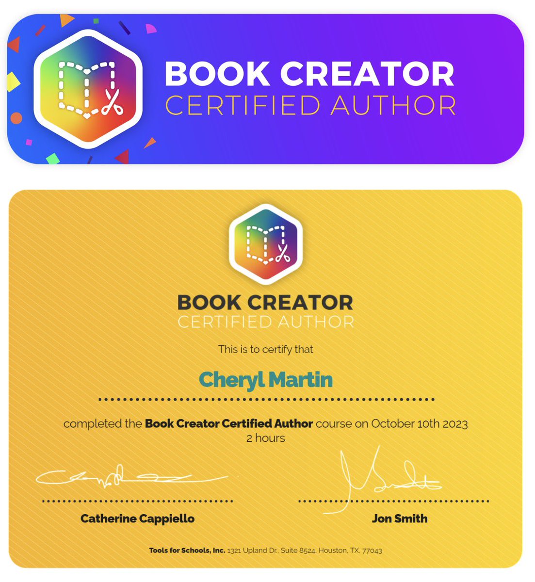 🥳 So excited to be Book Creator certified! 🙌🏼I learned about so many exciting features of this program that I can’t wait to try out with my students! 📚🎉 <a href="/mr_isaacs_math/">𝑨𝒍𝒆𝒙 𝑰𝒔𝒂𝒂𝒄𝒔, 𝑴.𝑬𝒅. 🧔🏻‍♂️</a> <a href="/l_alston/">Lois Alston</a> <a href="/LBSuptRodriguez/">Francisco E. Rodriguez</a> <a href="/AmerigoSchool/">Amerigo A. Anastasia School</a> <a href="/BookCreatorApp/">Book Creator Team</a>