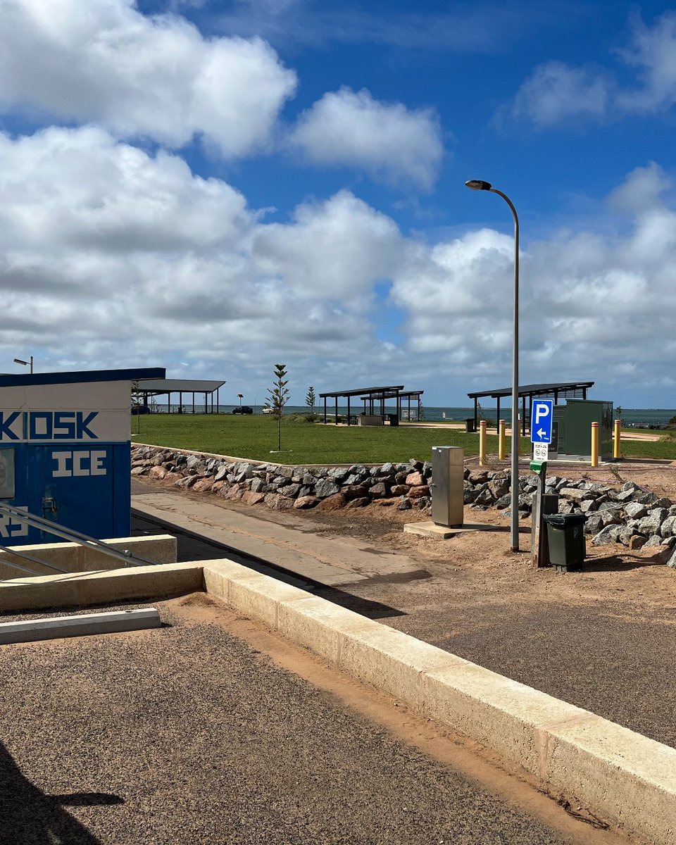 Eyre Peninsula – we've arrived! 

Cowell’s first Rapid EV charger is now open! ⚡️ 

EV drivers can now quickly top up as they explore this beautiful coastal town. 

#EVcharging #EyrePeninsula #SouthAustralia
