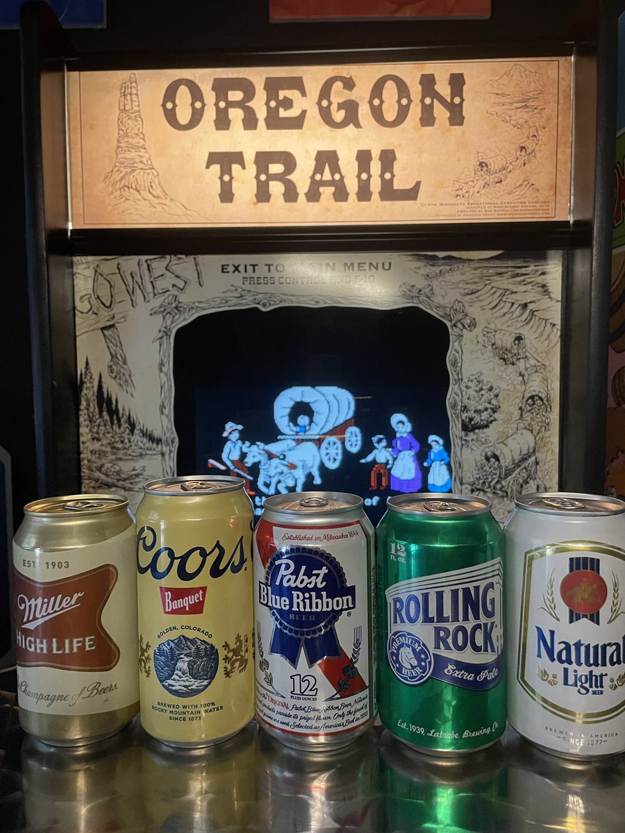 HSarcade's tweet photo. Cheap beer prevents death by dysentery #weirdscience #fakenews #arcade #beer #videogames #thingstodo #monterey https://t.co/4mNHDMw8CY