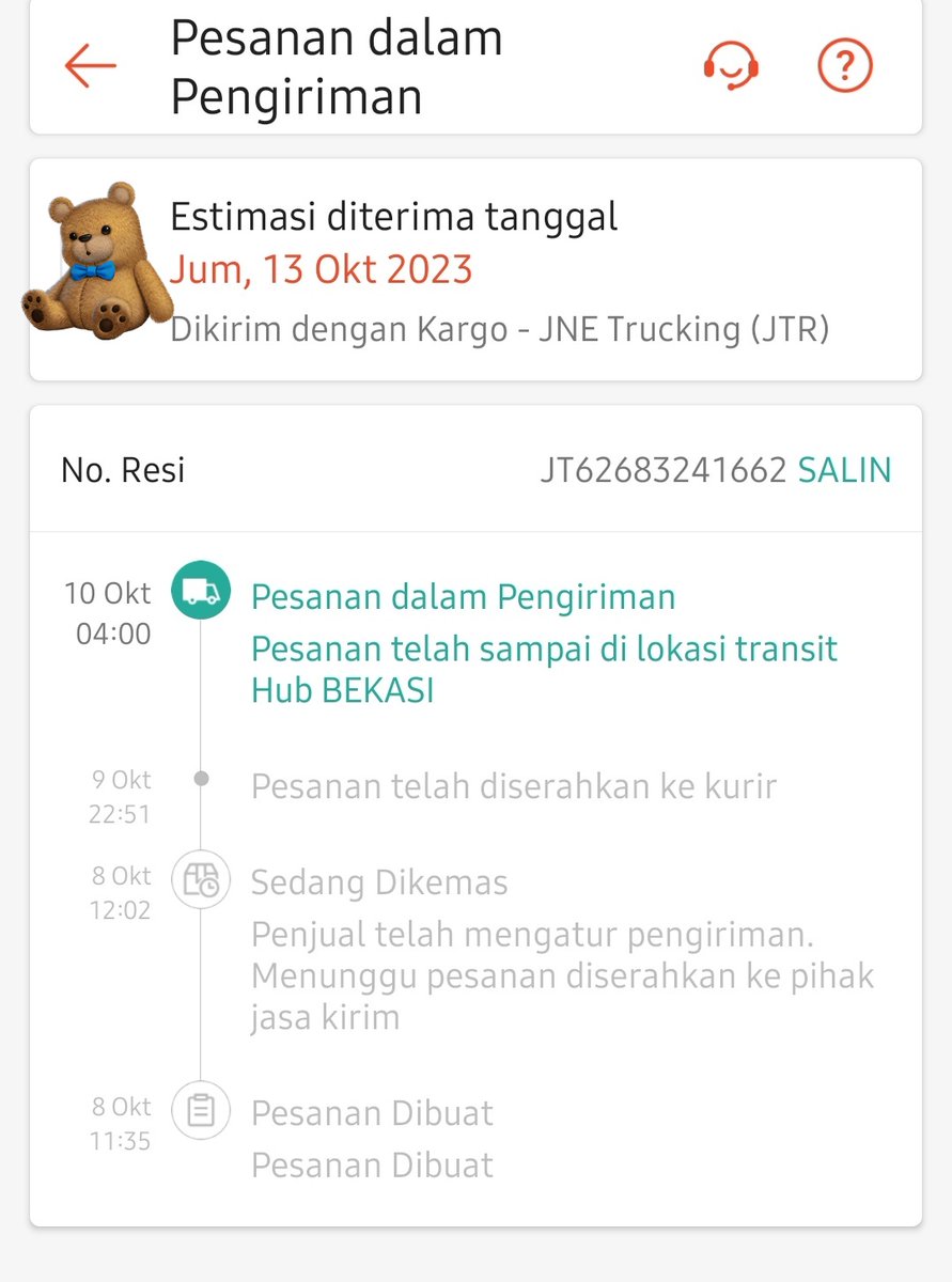 cherrybear__00's tweet photo. @JNECare kenapa udh 24 jam lebih gak jalan2? https://t.co/mo7eYo1q3o