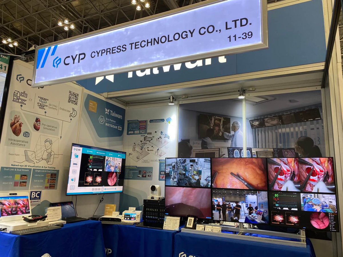 CYP__JP's tweet image. ＼#メディカルジャパン東京 本日から開催／

三日間出展いたします！
CYP医療映像統合ソリューションなどを展示します

ブース：2ホール11-39 (台湾貿易センター TAITRA Pavilion)

詳細とデモは気軽にお声かけてください
ぜひお立ち寄りいただければ幸いです☺️
#MEDICALJAPAN Tokyo